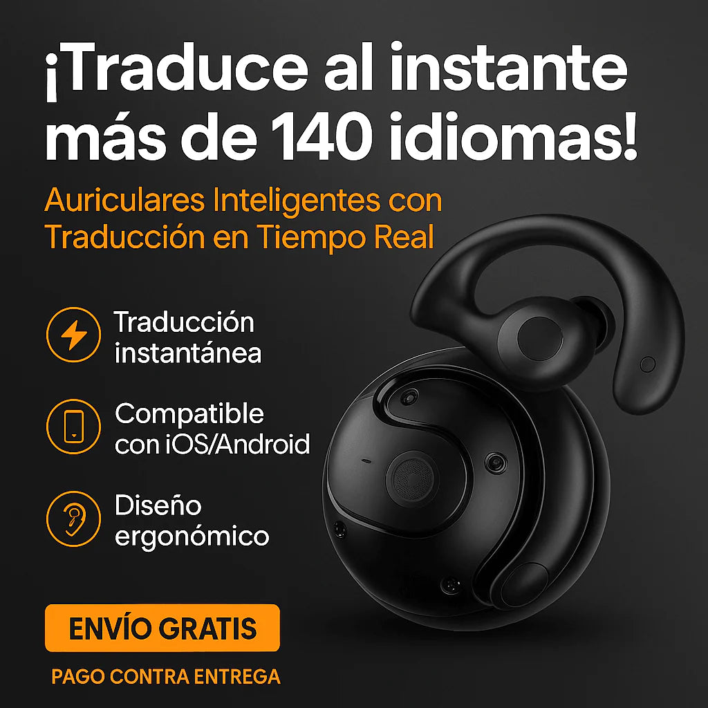 ÚLTIMAS UNIDADES: AUDIFONOS TRADUCTORES INTELIGENTES (+140 Idiomas)