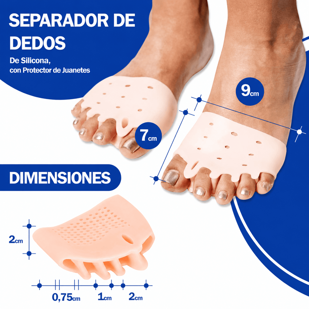 GRAN OFERTA PharmaToe™: Almohadillas Terapéuticas con Separador de Dedos