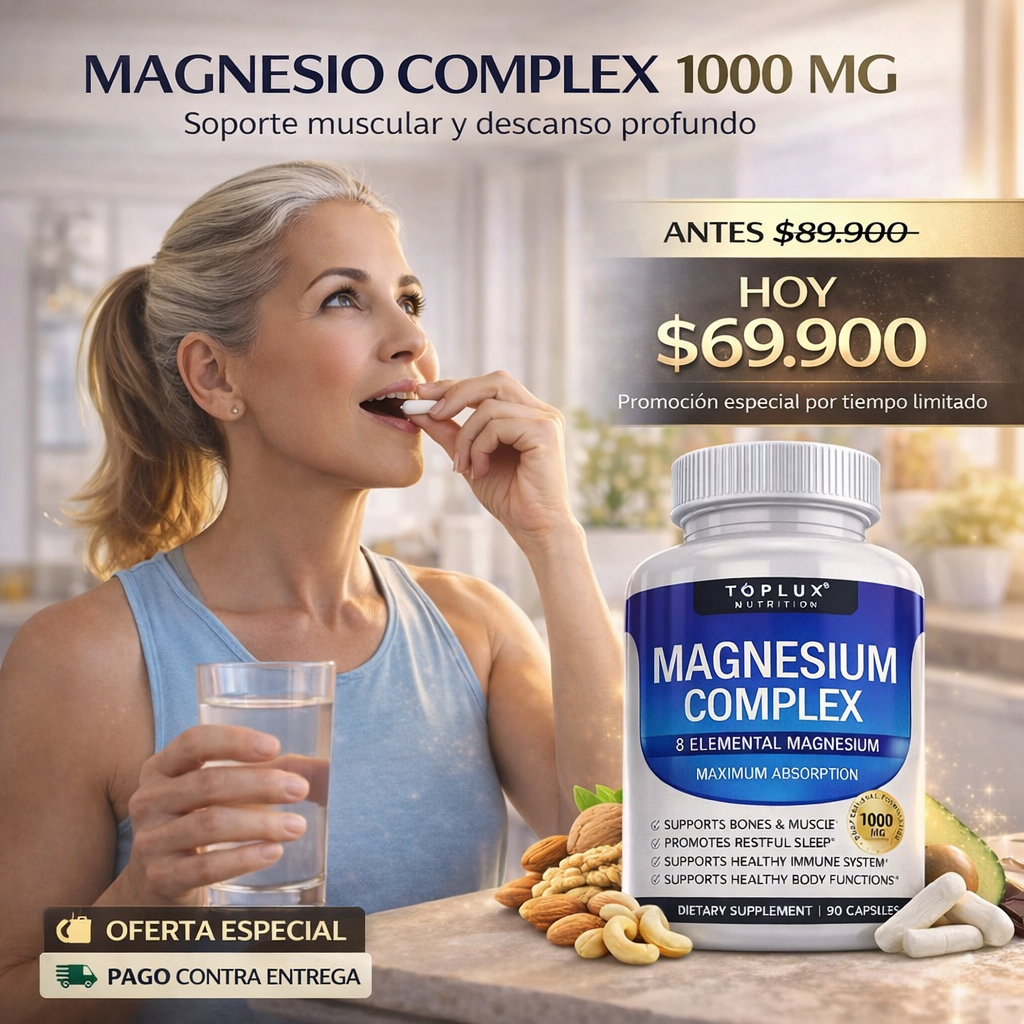 OFERTA HOY MAGNESIO COMPLEX® PREMIUM Reafirma • Relaja • Desinflama