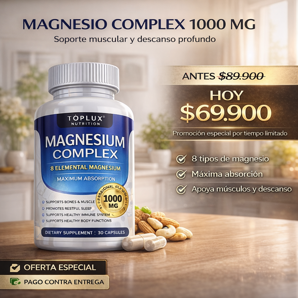 OFERTA HOY MAGNESIO COMPLEX® PREMIUM Reafirma • Relaja • Desinflama