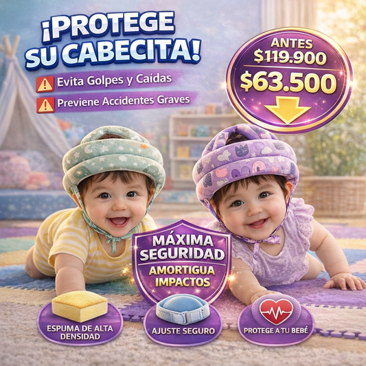 OFERTA POR LIQUIDACIÓN AngelBaby® Casco ortopédico - Protege y corrige la cabeza de tu bebé
