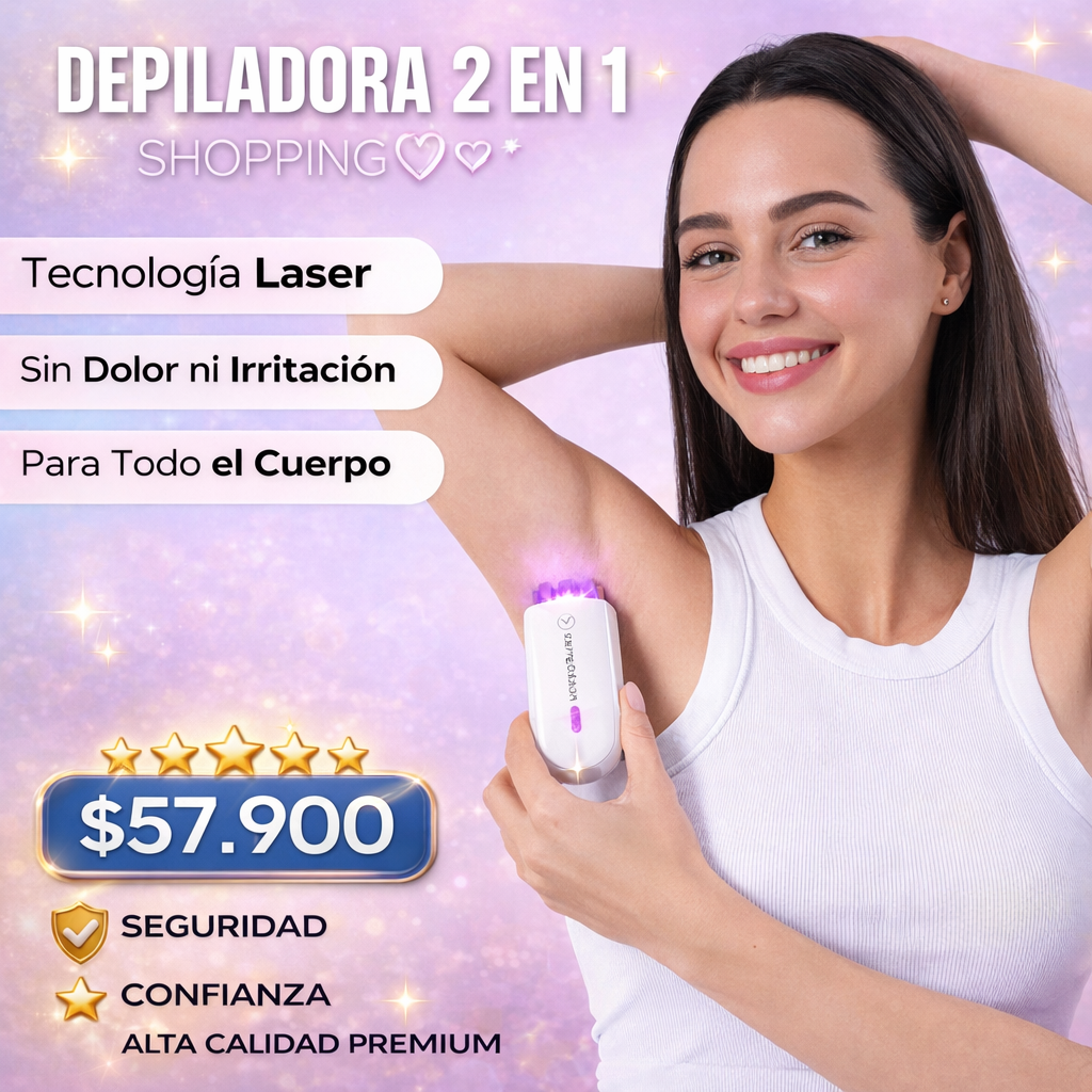 OFERTA HOY X2 Depiladora EpiLux®: Quita el vello de raíz y cuida tu piel