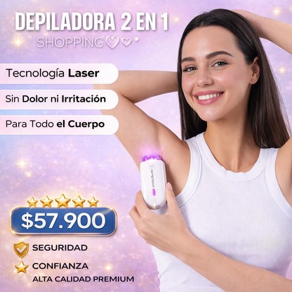 OFERTA HOY X2 Depiladora EpiLux®: Quita el vello de raíz y cuida tu piel