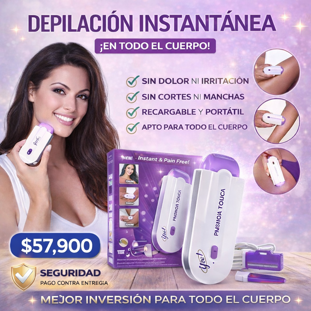 OFERTA HOY X2 Depiladora EpiLux®: Quita el vello de raíz y cuida tu piel