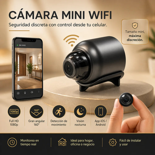 GRAN OFERTA Mini Cámara de Seguridad X5 | Vision Pro™