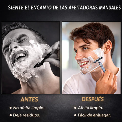 GRAN OFERTA LuxBlade™ | Kit Premium de Afeitado en Acero Inoxidable