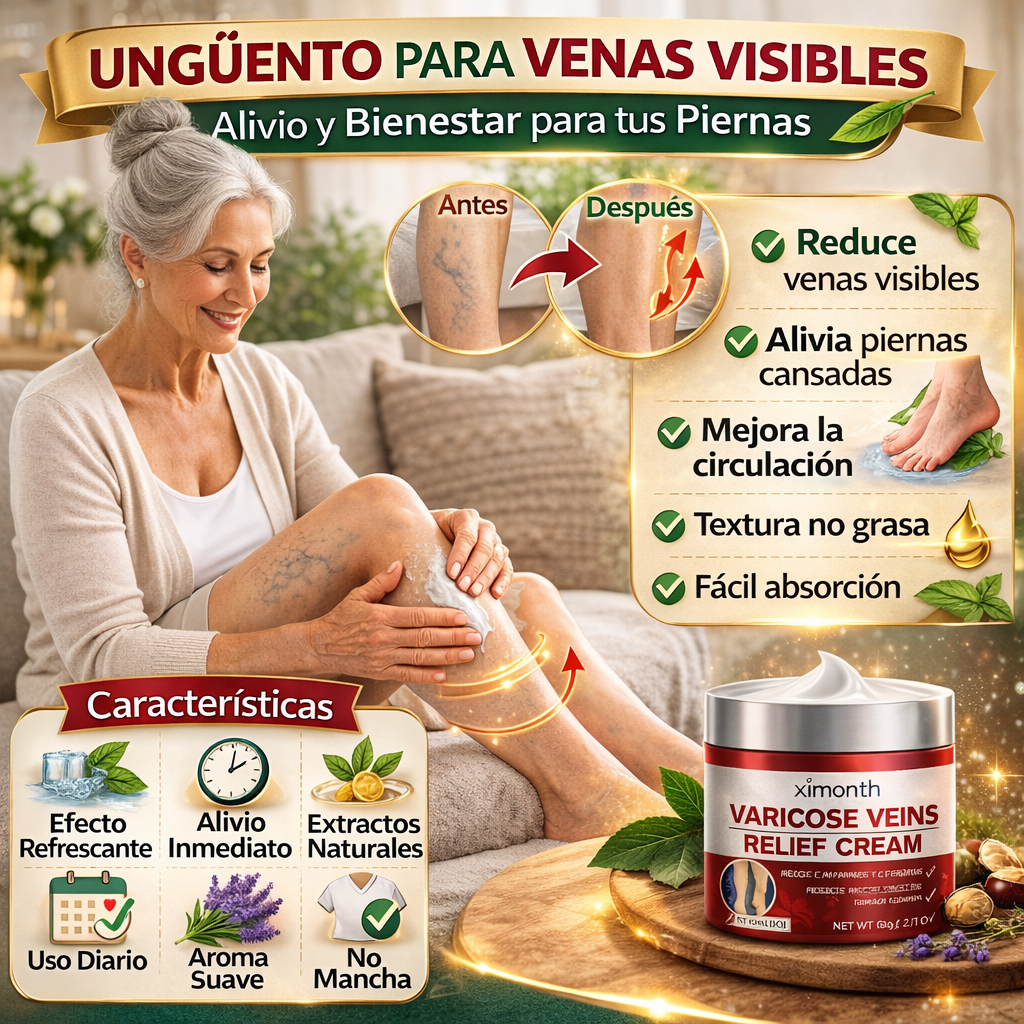 LLEVA 2 UNIDADES Crema Para Varices® - Alivia Las Varices y Arañitas (100% Original)