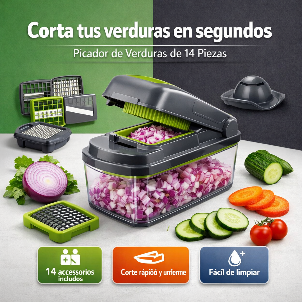 OFERTA Picador de verduras Cutmaster™ x 14 piezas