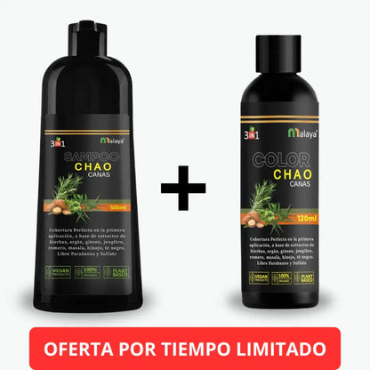 OFERTA HOY X2 SHAMPOO CHAOCANAS + TRATAMIENTO (GRATIS)