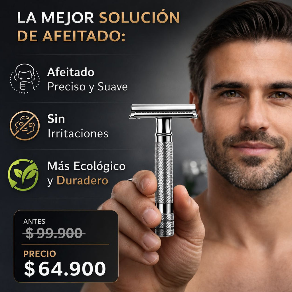 GRAN OFERTA LuxBlade™ | Kit Premium de Afeitado en Acero Inoxidable