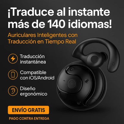 ÚLTIMAS UNIDADES: AUDIFONOS TRADUCTORES INTELIGENTES (+140 Idiomas)